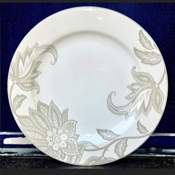 Vintage Discontinued 1990s NAUTICA Tableware TISBURY TAUPE Paisley Dinner Plate - Picture 2 of 10